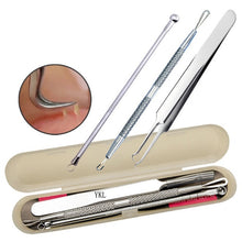 Load image into Gallery viewer, 3Pc Acne Removal Needle Stainless Steel Pimple Needle Blackhead Remover Acne Treatment Black Head Cleaning Extractor Remove Tool